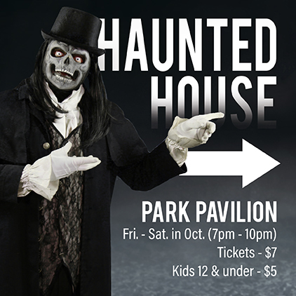 Harrsiville Haunted House - Double-Sided Directional Road Sign